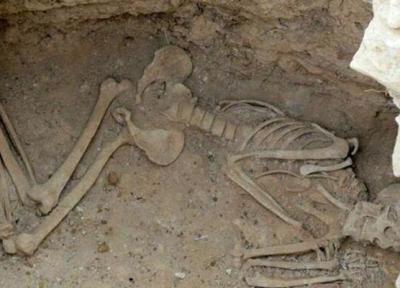 کشف بقایای اسکلت یک انسان دوران ساسانی در شهر طالخونچه