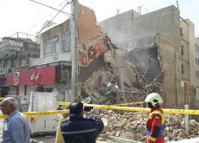 ریزش مرگبار ساختمان 3 طبقه در خیابان اسکندری