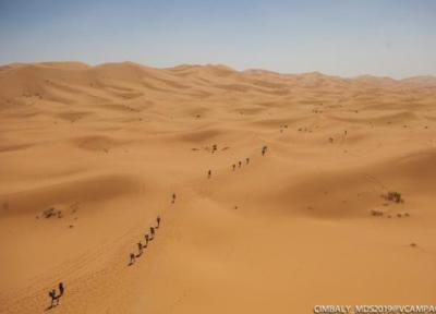 جان باختن یک دونده ماراتن در گرمای مراکش